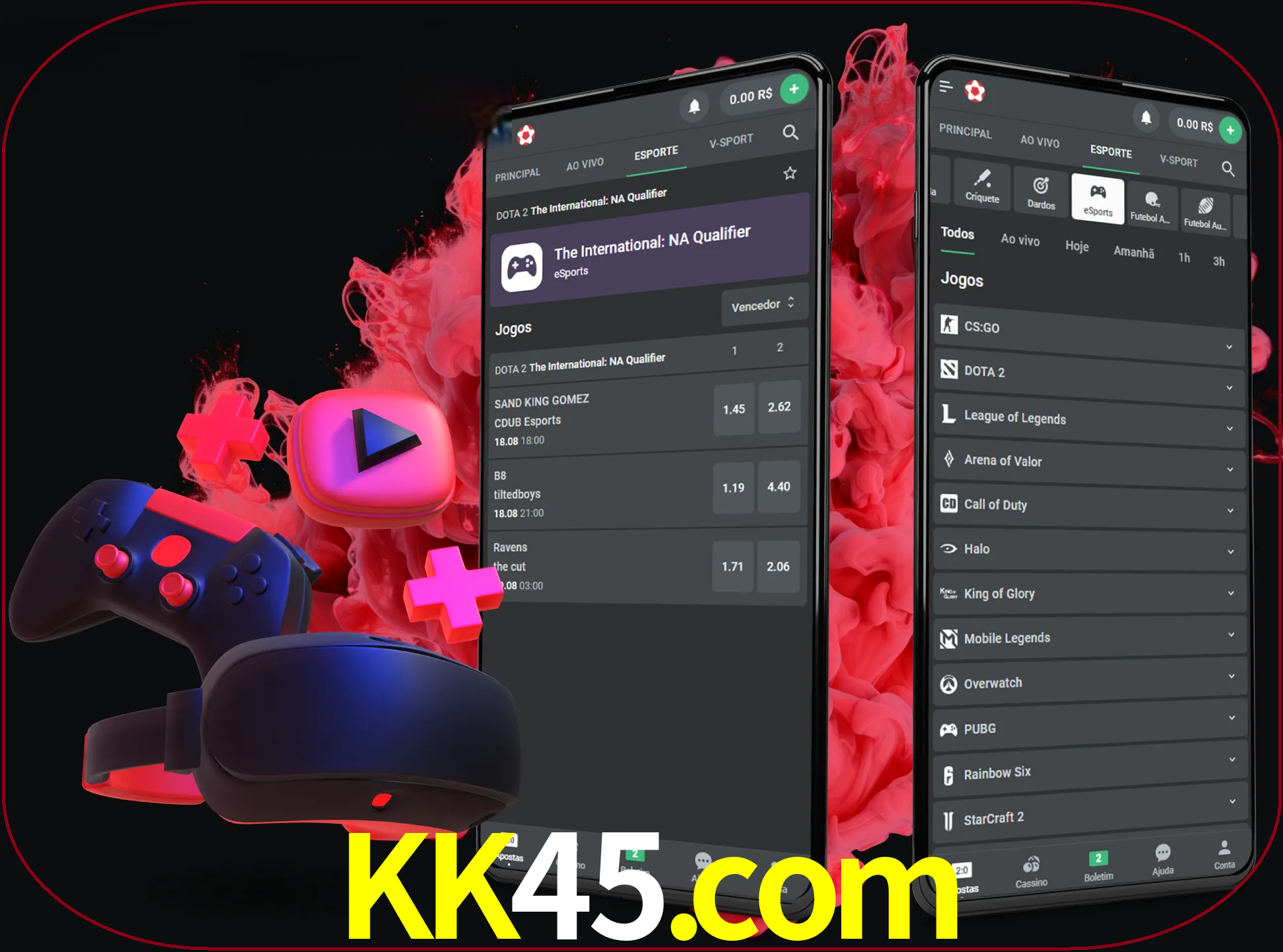 Para ter a aplicação móvel kk45 no seu smartphone, basta descarregar o ficheiro apk e seguir as instruções.
